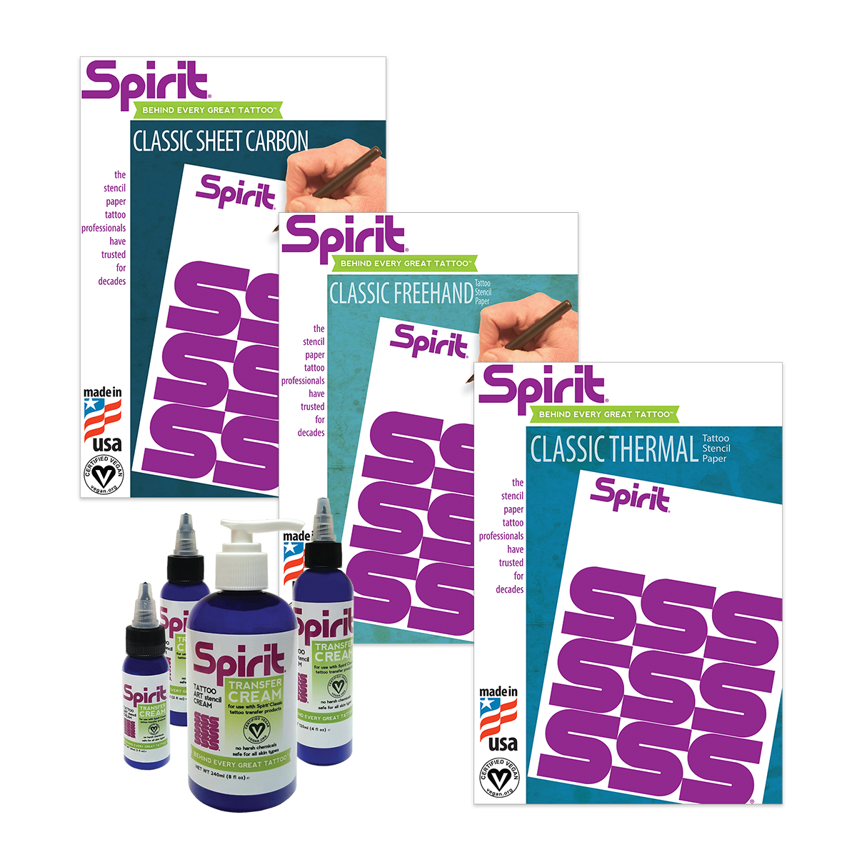 Classic Spirit 11 Freehand Tattoo Transfer Paper for hand use