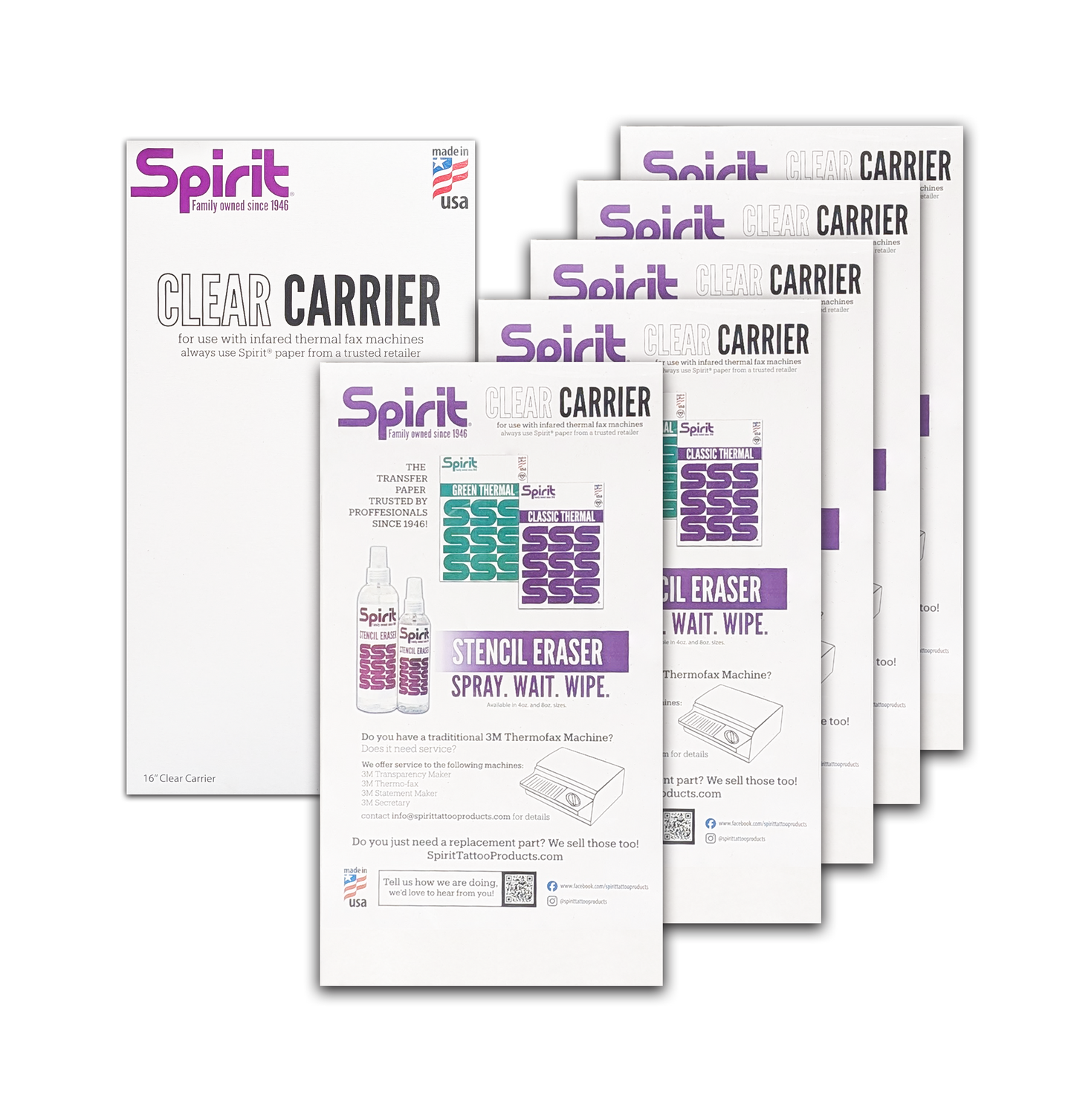 Spirit® 16" Clear Carrier