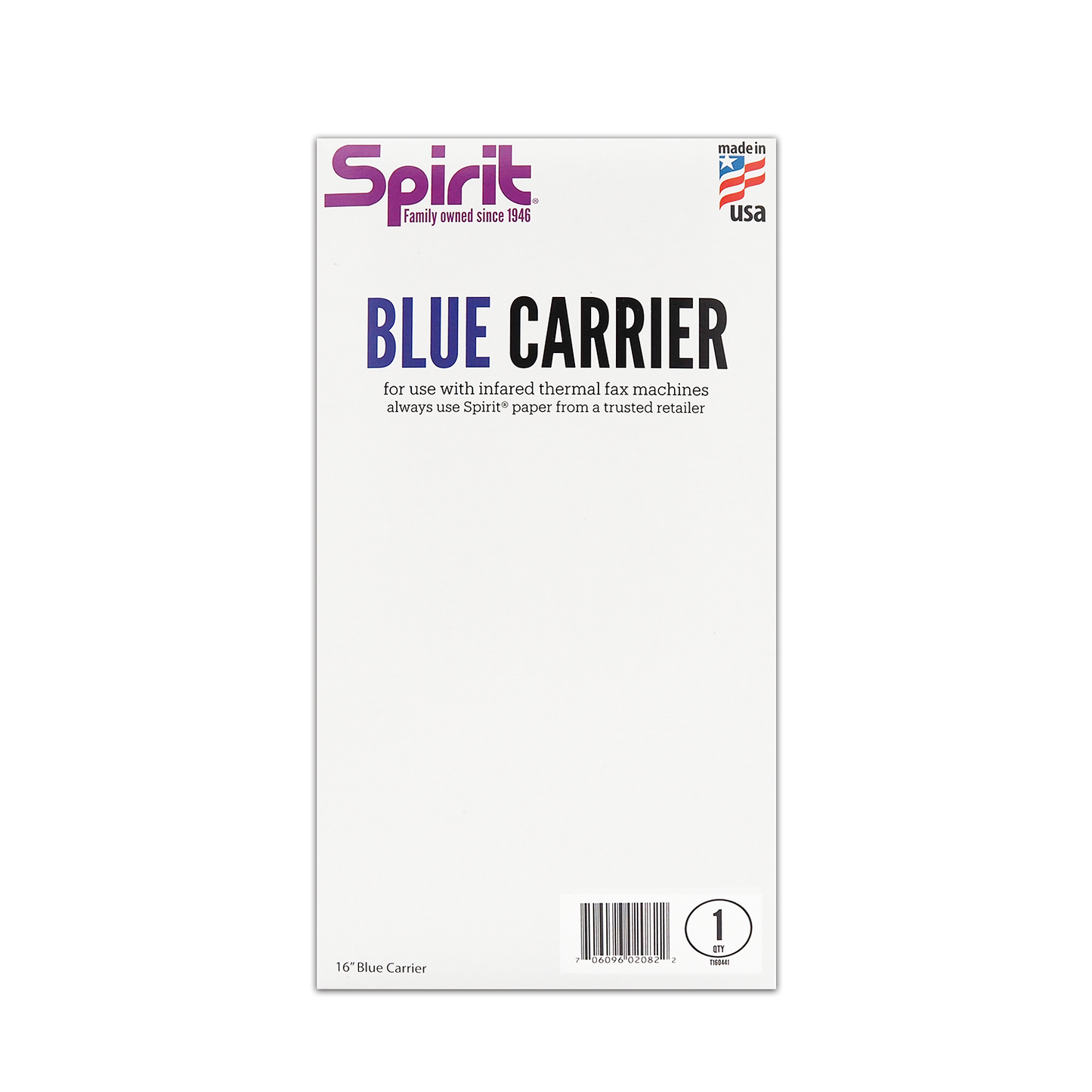 Spirit® 16" Blue Carrier