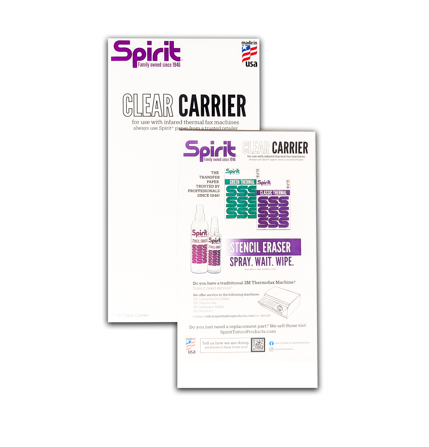 Spirit® 16" Clear Carrier